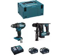 MAKITA Kit 18V MSL2P2 (DHR171 + DDF482 + 2 x 5.0 Ah + DC18RC + MAKPAC 3)