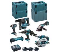 Combopack 6 machines 18V LXT (3x5,0 Ah) en MAKPAC - MAKITA DLX6085TJ