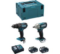 MAKITA Kit MK216RTJ (DHP482 + DTW190 + 2 x 5.0 Ah + DC18RC + MAKPAC 3)