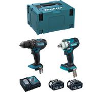 MAKITA Kit MK217RTJ (DHP482 + DTW300 + 2 x 5.0 Ah + DC18RC + MAKPAC 3)