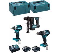 MAKITA Kit MK305RTJ (DHR171 + DHP484 + DTD153 + 2 x 5.0 Ah + DC18RC + MAKPAC 2 + MAKPAC 3)