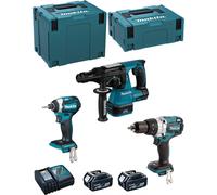 MAKITA Kit MK308RTJ (DHR243 + DHP481 + DTD154 + 2 x 5.0 Ah + DC18RC + MAKPAC 2 + MAKPAC 4)