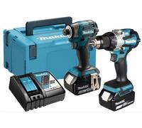 Makita Kombo-Kit LXT DTD173 - DDF489 - Ladegerät - 2 x 5.0 Ah Akku - Koffer