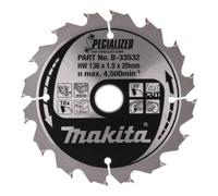 Makita Lames carbure Specialized B-33532 Ø136 pour bois
