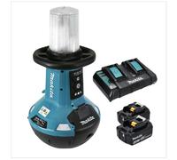 Lampe LED sans fil Makita DML 810 PM 18 / 36 V ( 2 x 18 V ) 5500 lm IP54 + 2 batteries 4,0 Ah + double chargeur
