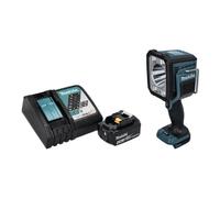 Makita DML 812 RM1 Lampe torche à LED 18 V 1250 lm + 1x batterie 4,0 Ah + chargeur