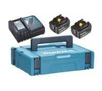 MAKITA Li-ion LXT 18V ensemble 2 pièces BL1850B+1 chargeur DC18RC+1 pièce Makpac 197624-2