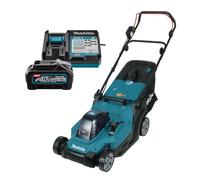 Makita LM004GM103 40V Li-Ion Batterie Set De Tondeuse À Gazon (1x 4.0Ah Batterie) - 43cm