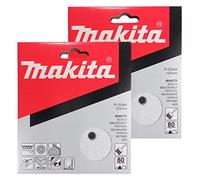 Makita Lot de 20 disques de ponçage pour ponceuse excentrique de 12,7 cm - pour ponçage agressif du bois, du métal et du plastique | 8 trous auto-agrippants