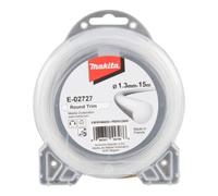 Makita Fil nylon E-02727 – 1,3 mm, 15 m – Blanc, rond