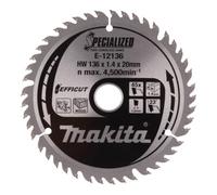 Makita Makita Lame de scie 136×1,4×20, 45 dents EFFICUT Bois Quantité:1