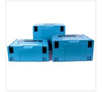 Makita Makpac Set de Coffrets de transport, tailles 2 + 3 + 4