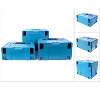 Makita Makpac Set de Coffrets de transport, tailles 2 + 3 + 4