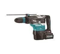 Makita - Marteau combiné sans fil 40 V, 2 batteries 4,0 Ah, chargeur HR005GM202