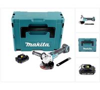 Makita Meuleuse d'angle à batterie DGA 506 Y1J 18V 125mm Brushless + 1x Batterie 1.5Ah + Coffret Makpac - sans chargeur