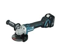 Meuleuse d'angle Makita Aku 125mm Li-ion LXT 18V/5.0Ah, Makpac DGA504RTJ