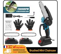 Makita-Mini Scie à Chaîne Brossée Sans Fil, Rechargeable, Outil Adapté à la Batterie Makita, 500W, 6 Pouces, 21V