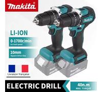 Makita Original. Perceuse-visseuse sans fil DDF487, visseuse à percussion électrique sans balais, outil électrique rechargeable 18V Vert/noir