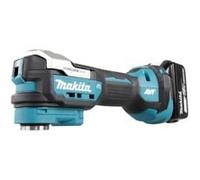 Makita DTM 52 T1JX2 Outil multifonctions sans fil 18 V Starlock Max Brushless + 1x batterie 5,0 Ah + chargeur + 43 pcs. d'accessoires + Makpac