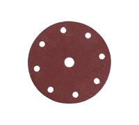 10 DISQUES ABRASIFS D150 MM GRAIN 80 AUTO-AGRIPPANT 8 + 1 TROUS- MAKITA - P-31930