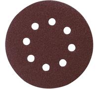 10 disques abrasifs MAKITA Ø 125 mm Red Auto-agrippant avec 8 trous