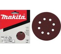 10 disques abrasifs MAKITA Ø 125 mm Red Auto-agrippant avec 8 trous