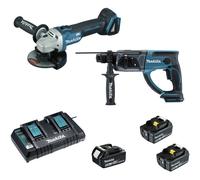 MAKITA Pack 18V 5 Ah meuleuse et perforateur - LOT0151