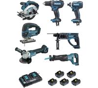 MAKITA Pack 7 outils 18V LXT 5x5 Ah - DLX7013PT1