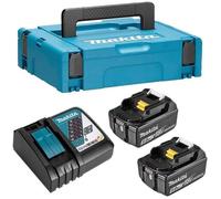 MAKITA Pack energie 18 V Li-ion - 2 batteries (5Ah) + 1 chargeur rapide en coffret Makpac - 197624-2