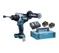 Makita - Perceuse à percussion sans fil 18V, 2 batteries 5,0 Ah Li-Ion, chargeur DHP492RTJ