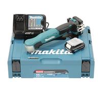 Makita DA 332 DSYJ perceuse d'angle sans fil 12 V puissance de perçage max. 12 mm + 2x batterie rechargeable 1,5 Ah + chargeur + Makpac