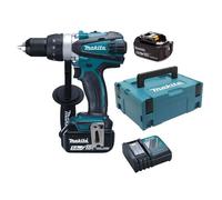 Makita Perceuse visseuse DDF458RTJ 18 V Li‑Ion 13 mm 2x5 Ah avec chargeur en MAKPAC