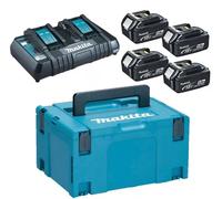 Makita PowerPack LXT - Chargeur de batterie + batterie 4 x - Li-Ion - 5 Ah - 90 Wh - Chargement de 2 batteries
