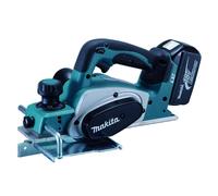 Makita - Rabot sans fil 18V 82 mm, 2 batteries 5,0 Ah, chargeur DKP180RTJ