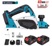 Makita - raboteuse électrique sans fil, 15000 tr/min, portable, outil de coupe de meubles, bricolage, raboteuse électrique, travail du bois, batterie 2 batteries