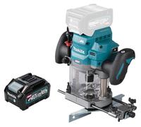 Makita RP 001 GM1 Défonceuse sans fil 40 V max. 12 mm Brushless + 1x batterie 4,0 Ah - sans chargeur