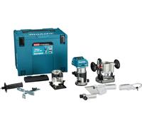 Makita rt001gz15 Fraiseuse supérieure et fraiseuse à rainurer | 40 V max. | sans batterie ni chargeur | dans une boîte Mbox avec adaptateur pour rails de guidage - rt001gz15