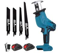 Makita-Scie alternative électrique sans fil, 100mm, pliable, vitesse variable, outil de coupe du métal et du bois, batterie 18V, 3000 With 1XBattery