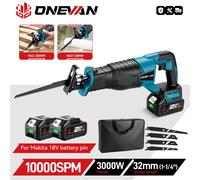 Makita - scie alternative électrique sans fil, Rechargeable, multifonction, outils de coupe du métal et du bois, broche de batterie 18V, 10000SPM Without Battery
