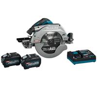 Makita - Scie circulaire sans fil 40V 270 mm, 2 batteries 5,0 Ah Li-Ion XGT, chargeur HS011GT201