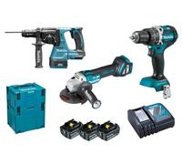 Makita - Set 9 outils sans fil, batteries et chargeur DLX3119TJ