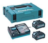Pack 2 batteries 40V 2.5 Ah XGT - MAKITA - avec chargeur - MakPac - 191J81-6