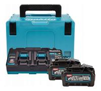 Makita - Set chargeur et 2 batteries 40 V XGT 4,0 Ah 191U00-8