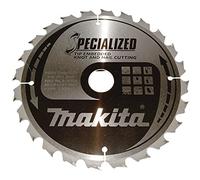 Lame de scie circulaire Makita, SPECIALIZED, TCT TCT - 210mm x 30 mm - 1,9 mm - 24 dents - Bois avec clous