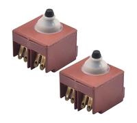 Makita Switch Lot de 2 pièces de rechange pour meuleuse d'angle GA5030 GA4530 9557NB 9555NB Rouge Métal Plastique