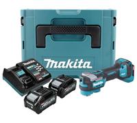 Makita TM 001 GM201 Outil multifonctions sans fil 40 V max Starlock Max Brushless + 2x batterie 4,0 Ah + chargeur + Makpac