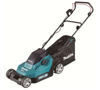 Makita - Tondeuse à gazon sans fil 18V, largeur de coupe 38 cm, 2 batteries Li-ion LXT 4,0 Ah, chargeur DLM382CM2