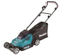 Makita - Tondeuse à gazon sans fil 18V, largeur de coupe 43 cm, 2 batteries Li-ion LXT 5,0 Ah, chargeur DLM432PT2