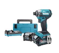 Makita Tournevis à percussion sans fil 1/4" Li-ion XGT 40V/2.0Ah Makpac TD003GA201