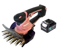 Makita UM 600 DMP Cisaille à herbe sans fil 12 V max 160 mm rose + 1x batterie 4,0 Ah - sans chargeur